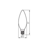 Kanlux 29622 ЛЕД Лампа XLED C35M E14 220V 6W 2700K