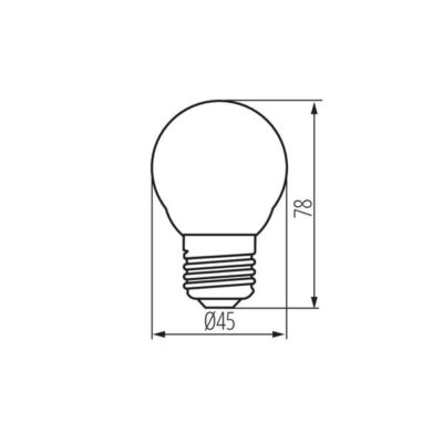 Kanlux 29625 ЛЕД Лампа XLED G45 E27 220V 4.5W 2700K