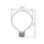 Kanlux 29638 ЛЕД Лампа XLED G125 E27 220V 7W 2700K