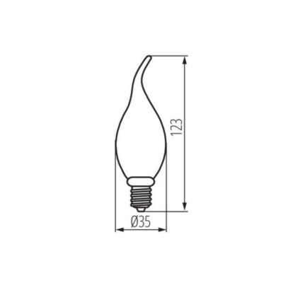 Kanlux 29641 ЛЕД Лампа XLED C35T SW E14 220V 1800K