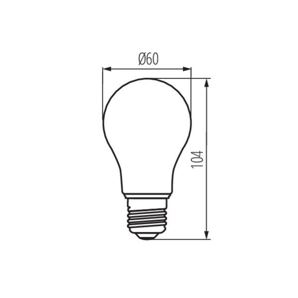 Kanlux 29642 Източник на светлина XLED A60 SW 1800K 5W E27 220V