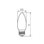 Kanlux 29646 ЛЕД Лампа XLED C35M E27 220V 6W 2700K