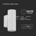 V-TAC VT-2970 GU10 Корпус Кръг Бял