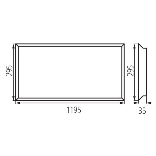 Kanlux 29823 LED панел за скрит монтаж BLINGO BL 220V 38W 4000K IP20