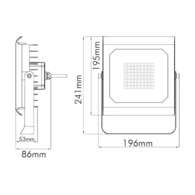 Vito 3020860 ЛЕД Прожектор AMAZON SMD 6000K IP65 50W 220V