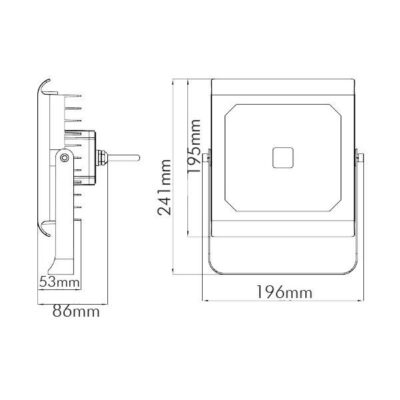 Vito 3021140 ЛЕД Прожектор AMAZON 6000K IP65 50W 220V