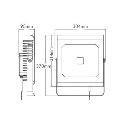 Vito 3021160 ЛЕД Прожектор AMAZON 6000K IP65 80W 220V