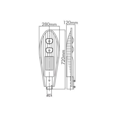 Vito 3100150 CITY2 2x 6500K IP65 100W 220V