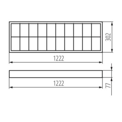 Kanlux 31058 Растерно осветително тяло за външен монтаж RSTR G13 220V IP20