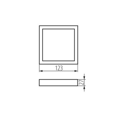 Kanlux 31084 Аксесоар за повърхностен монтаж на лед луна SP FRAME N