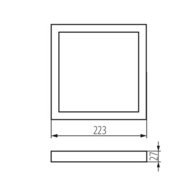 Kanlux 31088 Аксесоар за осветително тяло от тип луна SP FRAME N