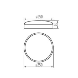 Kanlux 31091 Лед плафониера за таван DUNO N 4000K 15W IP20 220V