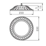 Kanlux 31112 ЛЕД осветително тяло high bay HIBO LED N 220V 100W 4000K IP65