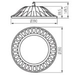 Kanlux 31114 ЛЕД осветително тяло high bay HIBO LED N 220V 200W 4000K IP65