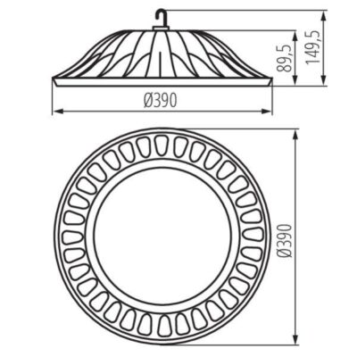 Kanlux 31114 ЛЕД осветително тяло high bay HIBO LED N 220V 200W 4000K IP65