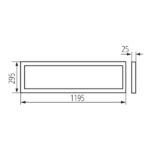 Kanlux 31172 LED панел BAREV R 220V 36W 4000K IP20