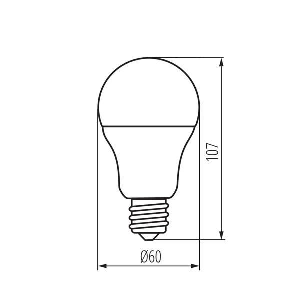 Kanlux 31202 ЛЕД Лампа A60 LED E27 220V 8W 3000K