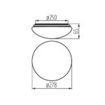 Kanlux 31220 ЛЕД Плафон CORSO LED v2 220V 12W 4000K IP44