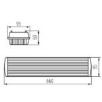 Kanlux 31320 Индустриално осветително тяло за тръба LED DICHT 4LED NP-PS G13 220V IP65