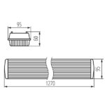 Kanlux 31323 Индустриално осветително тяло за тръба LED DICHT 4LED PI G13 220V IP65