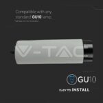 V-TAC VT-3134 GU10 Гупсов Корпус Окачен Черно Дъно