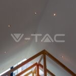 V-TAC VT-3144 GU10 Гипсова Отливка Квадрат Подвижна Бяло Дъно