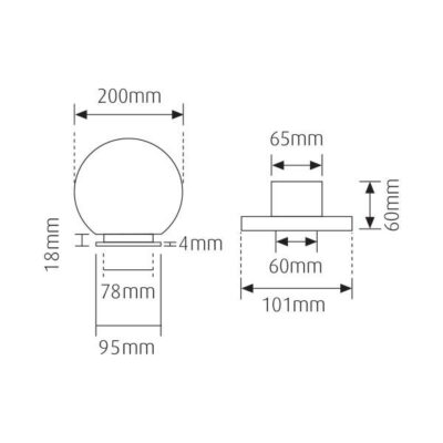 VITO 3240300 Външно Градинско Осветление с Основа GARDENIA-35 E27 IP44 PMMA GOLD