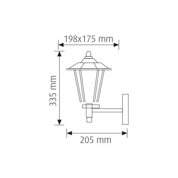 Vito 3240680 LIZBON-D NICKEL IP44 60W E27 220V