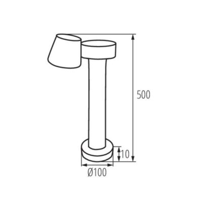 Kanlux 32532 Градинско Осветително тяло DROMI 4000K IP54 7.5W IP65 220V