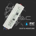 V-TAC VT-3271 LED Захранване Slim Plastic 30W 12V IP67