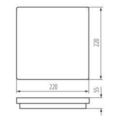 Kanlux 32942 ЛЕД Плафон BENO LED 220V 18W 4000K IP54