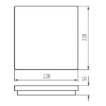 Kanlux 32946 ЛЕД Плафон BENO LED 220V 18W 4000K IP54