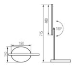 Kanlux 33070 Настолна лампа LED REXAR 220V 3000K-6500K IP20