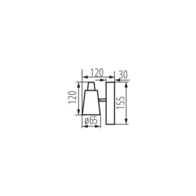 Kanlux 33090 Осветително тяло за стена или таван SEMPRA GU10 220V IP20