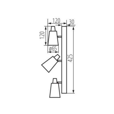 Kanlux 33094 Осветително тяло за стена или таван SEMPRA GU10 220V IP20