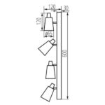 Kanlux 33097 Осветително тяло за стена или таван SEMPRA GU10 220V IP20