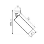 Kanlux 33138 Прожектор за шина ACORD ATL2 GU10 220V IP20