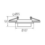 Kanlux 33165 Пръстен на точково осветително тяло AGEO Gx5.3/GU10 12V IP20