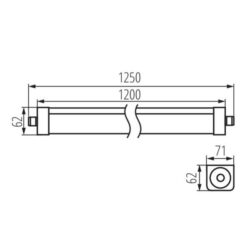 Kanlux 33170 Линейно ЛЕД осветително тяло TP STRONG 220V 48W 4000K