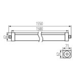 Kanlux 33171 Линейно ЛЕД осветително тяло TP STRONG 220V 75W 4000K