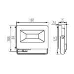 Kanlux 33200 ЛЕД Прожектор ANTEM LED 220V 10W 4000K IP65