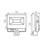 Kanlux 33206 ЛЕД Прожектор със сензор ANTEM LED 220V 20W 4000K IP44