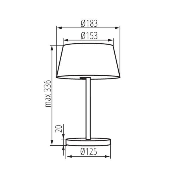 Kanlux 33221 Настолна лампа LED DAIBO T 220V 3000K IP20