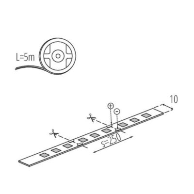 Kanlux 33318 ЛЕД Лента LED STRIP L48 RGBW 24V 9W 4000K