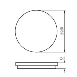 Kanlux 33340 ЛЕД Плафон BENO LED 220V 24W 4000K IP54