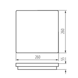 Kanlux 33342 ЛЕД Плафон BENO LED 220V 24W 4000K IP54