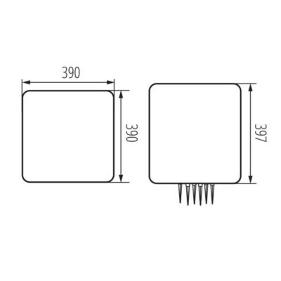 Kanlux 33481 Градинско Осветително тяло със сменяем Източник на светлина UBOS 25W E27 IP65 220V