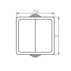 Kanlux 33495 Еднополюсен ключ TEKNO