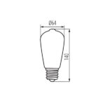 Kanlux 33513 ЛЕД Лампа XLED ST64 E27 220V 7W 4000K