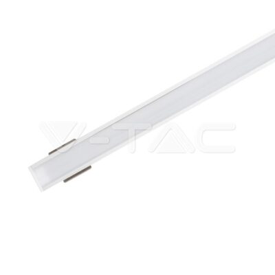 V-TAC VT-3358 Монтажен Kит С Дифузер За LED Лента Алуминиев Мат 2000 x 17.4 x 12.1mm